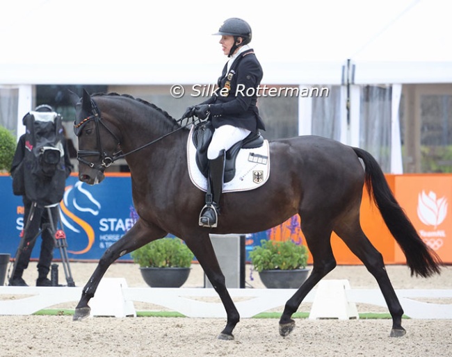Heidemarie Dresing and Poesie win triple gold in Graded II at the 2025 European Para Dressage Championships :: Photo © Silke Rottermann
