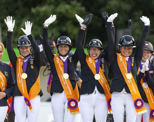 Team Gold for Germany at the 2025 European Para Dressage Championships :: Phots © Digishots