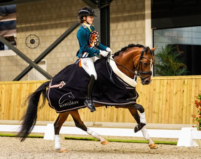 Emsae Niessen on Hania's Xavi RSP at the 2025 Dutch Pony Championship Finals in Lathum :: Photos © DPC