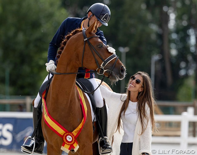 Bernat Barrachina and María Culsán's Elvis is the 2025 Spanish Young Horse Champion in the 6-year old division :: Photo © Lily Forado