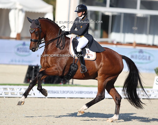 Wagemans with Ellington at the 2021 European Under 25 Championships :: Photo © Astrid Appels