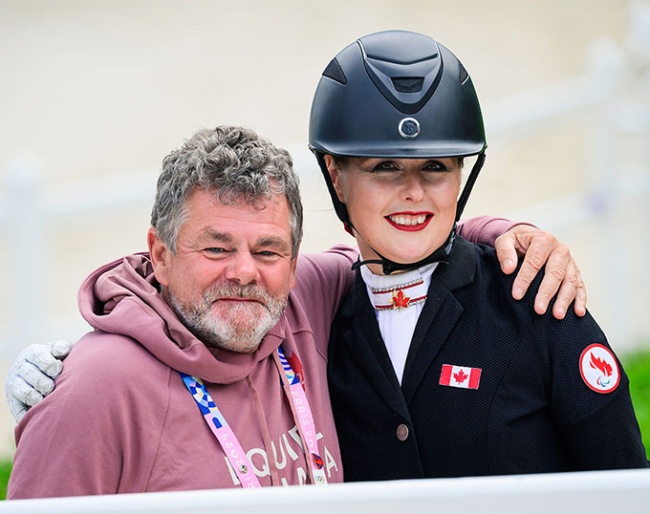 Clive Milkins and Athlete of the Year Roberta Sheffield :: Photo © Job Stroud