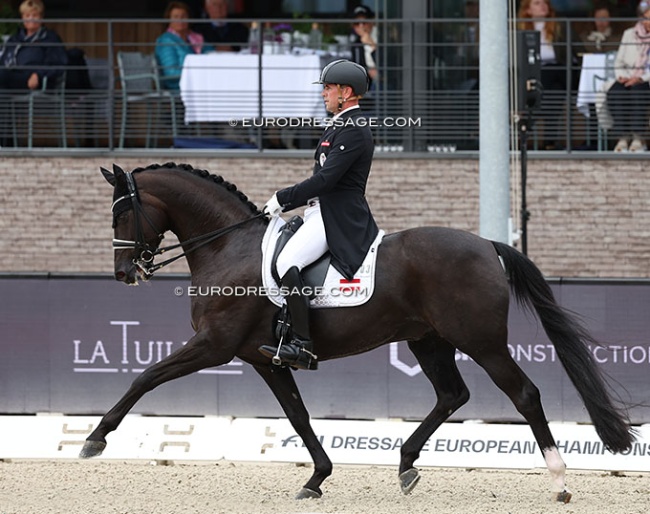 Stefan Lehfellner and Roberto Carlos MT at the 2025 European Dressage Championships :: Photo © Astrid Appels
