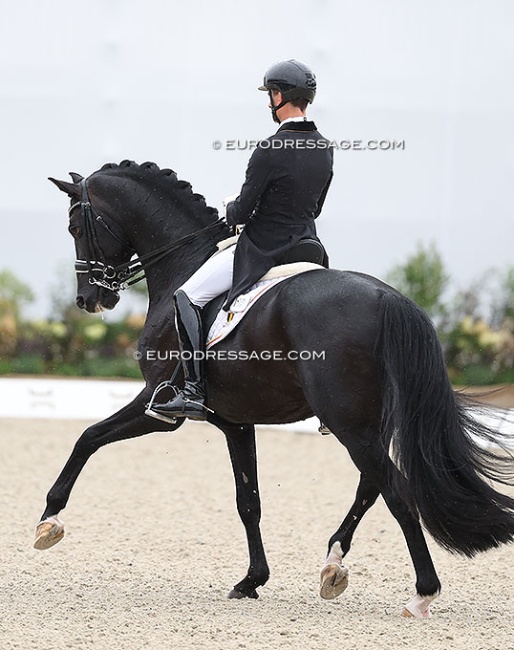 Justin Verboomen and Zonik Plus at the 2025 European Dressage Championships :: Photo © Astrid Appels