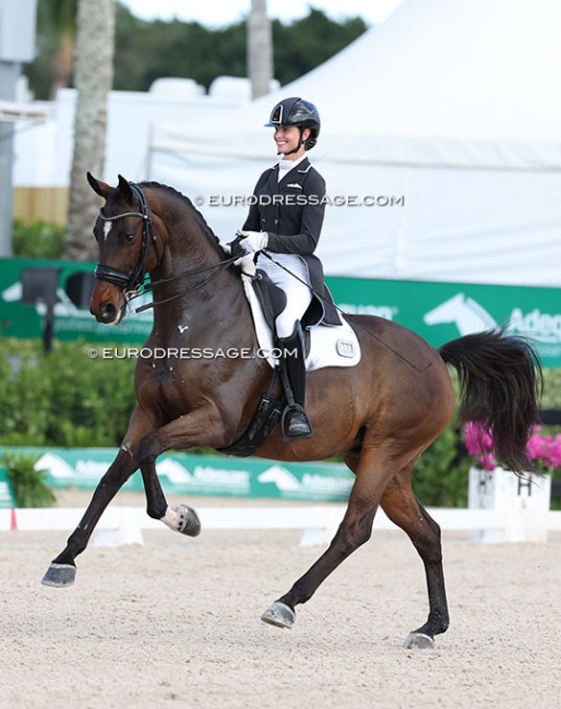 Hannah Bressler Jaques and Jim winning the Lovsta Future Challenge qualifier at the 2025 CDI-W Wellington :: Photos © Astrid Appels