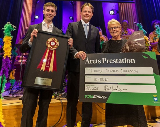 Performance of the year award winner Louise Etzner :: Photo © Ridsport.se