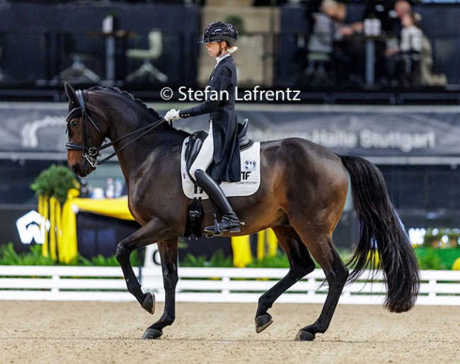 Simone Pearce and Will Marq in the 4* Grand Prix at the 2025 CDI-W Stuttgart :: Photo © Stefan Lafrentz