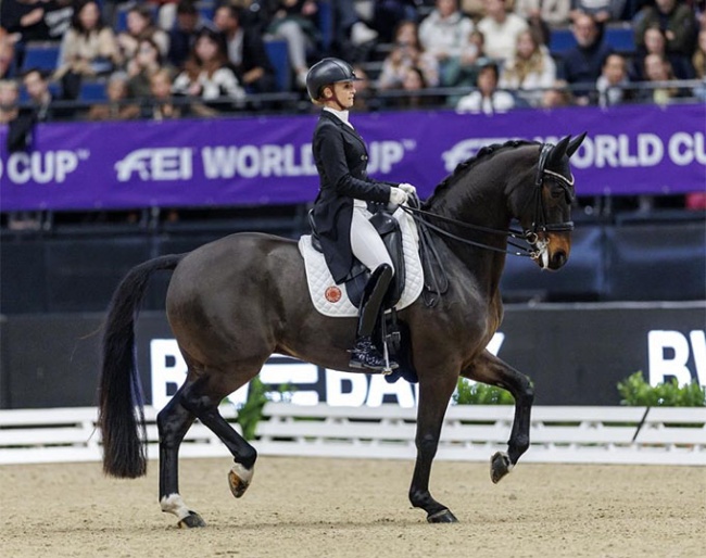 Jessica von Bredow-Werndl (GER) and Diallo BB win the 2025 CDI-W Stuttgart :: Photo © Stefan Lafrentz