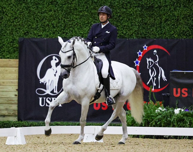 Jorge Arauz and London do Vouga at the 2025 USDF Dressage Finals :: Photo © Sue Stickle