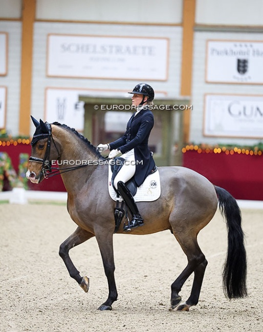 Zoe Kuintjes in her last show on Cupido at the 2025 CDI Kronenberg Indoor :: Photo © Astrid Appels