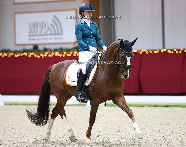 Esmae NIessen and Strandgaards Do It My Way at the 2025 CDI Kronenberg Indoor :: Photo © Astrid Appels