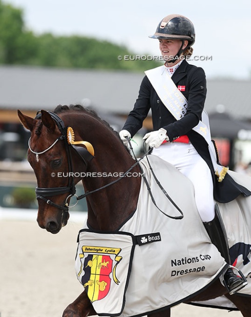 Alberte Josefine Harsbo on Napoli TH at the 2025 CDIO-JR Lier :: Photo © Astrid Appels