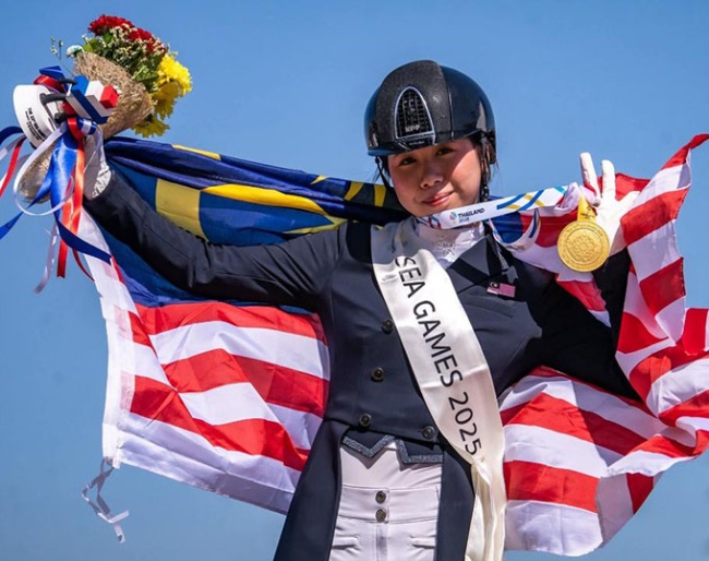 Individual gold for Min Ern Ding Win at the 2025 South East Asian Games :: Photo © Horse Move Media