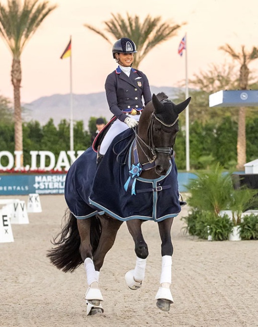 Genay Vaughn and Gino at the 2025 CDI-W Thermal :: Photo © Terri Miller