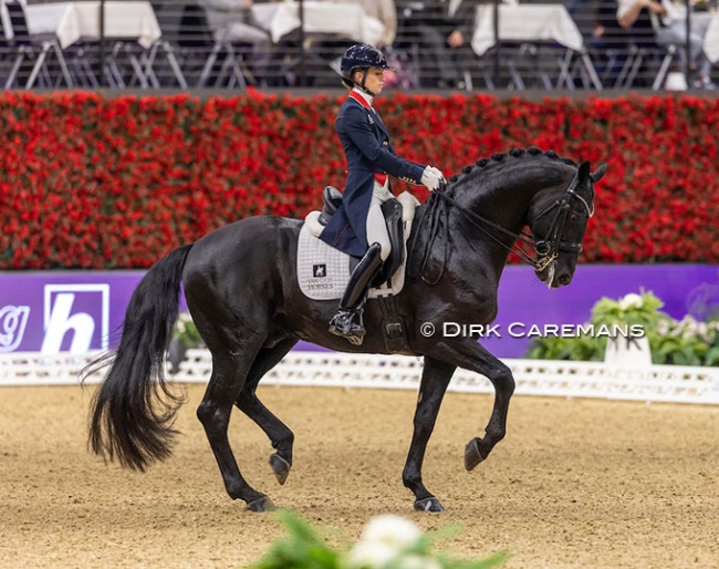 Charlotte Fry and Glamourdale win the 2025 World Cup Finals in Basel (SUI) :: Photo © Dirk Caremans