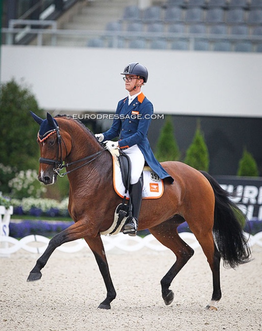 Marten Luiten and Fyona at the 2021 CDIO-YR Aachen :: Photo © Astrid Appels