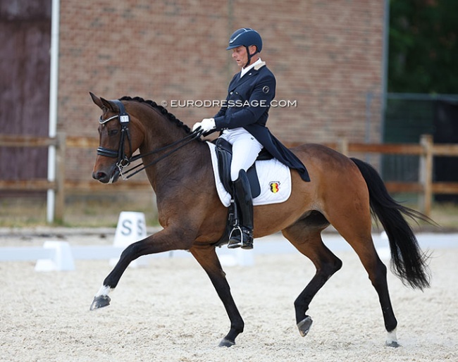 Jeroen Devroe and Fiderprincess at the 2023 CDI Grote Brogel :: Photo © Astrid Appels