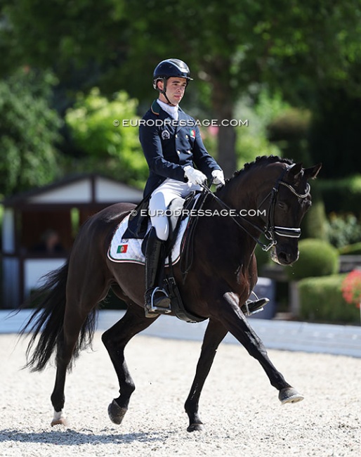 Tiago Ferreira and Diamo Dream at the 2025 European Young Riders Championships :: Photo © Astrid Appels