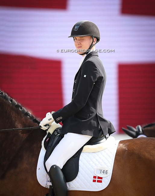 Anders Hoeck at the 2025 World Young Horse Championships :: Photo © Astrid Appels