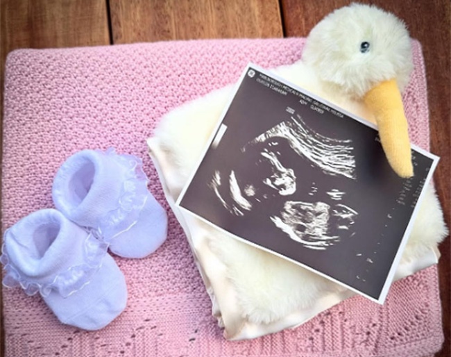 Melissa Galloway and her husband Lachy will be welcoming their first child in May