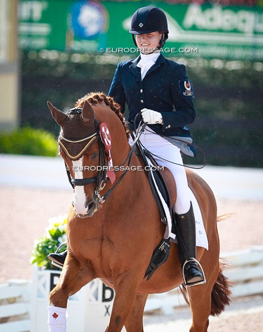 Camille Carier Bergeron and Lowelas at the 2015 CDI Wellington :: Photo © Astrid Appels