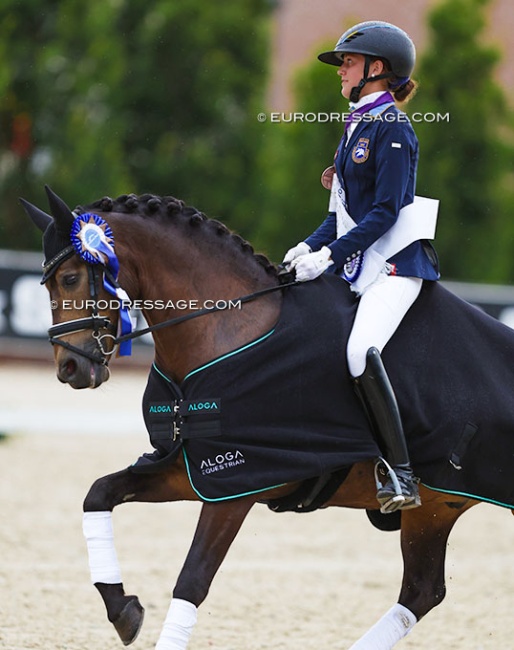 Ronja Kardos and Nice One at the 2024 European Pony Championships :: Photo © Astrid Appels