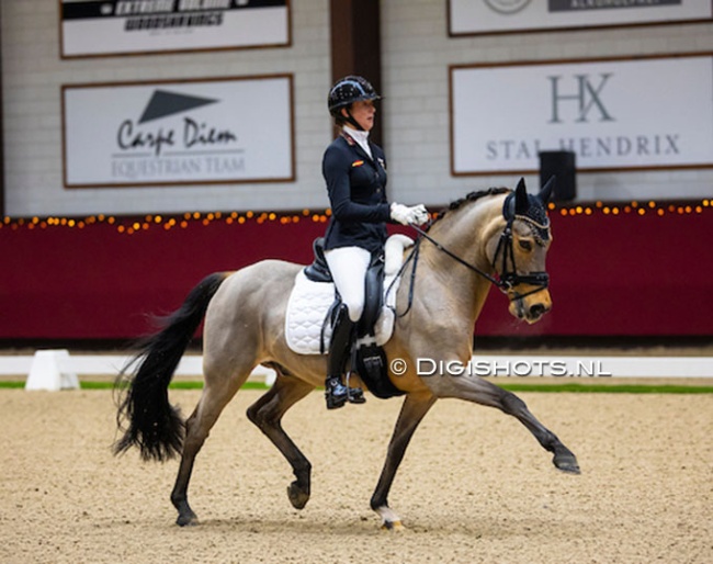 Nora Feldmann and FS Capelli de Niro at the 2024 CDI Kronenberg Indoor :: Photo © Digishots