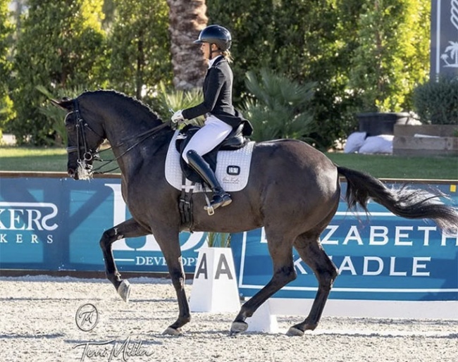 Genay Vaughn and Fleur Noir WSHS in the Inter II in California :: Photo © Terri Miller