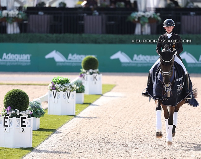 Isabell Werth and Special Blend win the Grand Prix at the 2026 CDI-W Wellington :: Photo © Astrid Appels