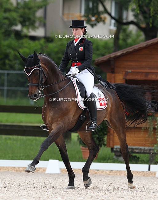 Anthea Hartmann and Rubinario at the 2012 European YR Championships :: Photo © Astrid Appels