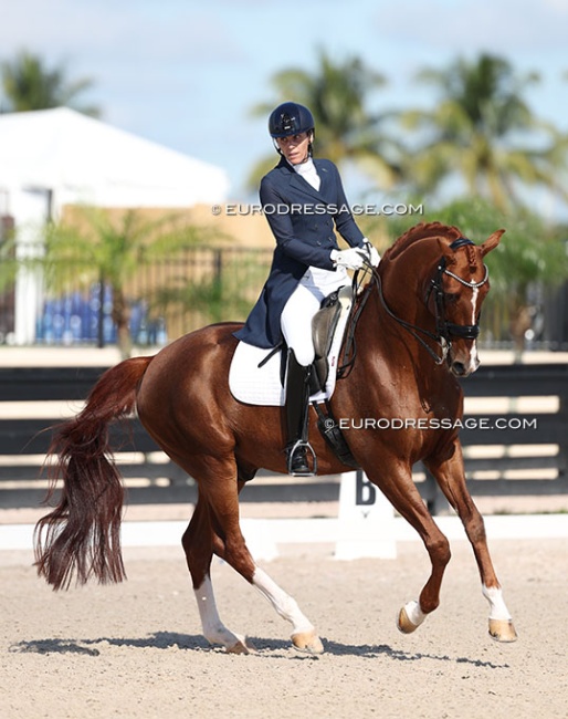 Christina Vinios and Blue Hors Zirrus at the 2025 Palm Beach Derby CDN :: Photo © Astrid Appels