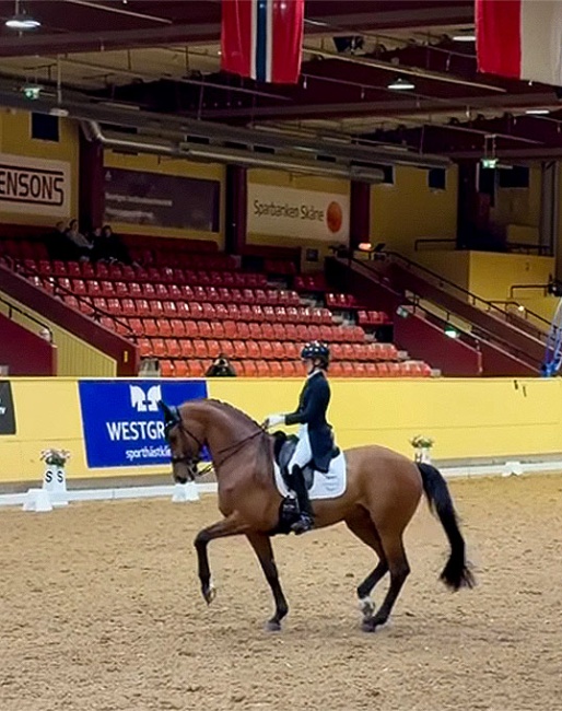 Rebecca Mauléon and Johnnie Walker at the 2026 CDI Flyinge