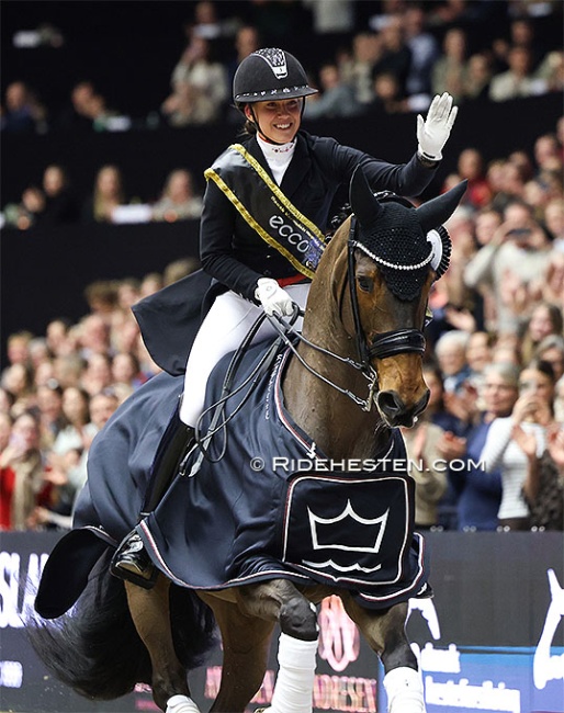 Cathrine Dufour and Mount St. John Freestyle at the 2026 CDI Herning :: Photos © Ridehesten