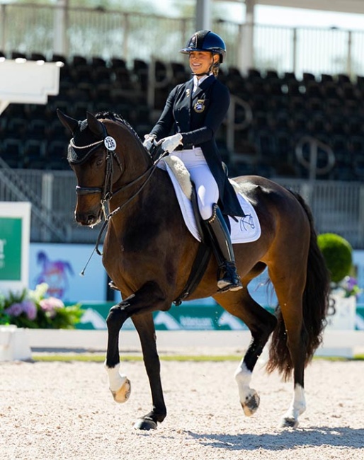 Emilia Bergåkra and Fleur de Vie FRH at the 2026 CDI Wellington :: Photo © Emma Claire Stephens