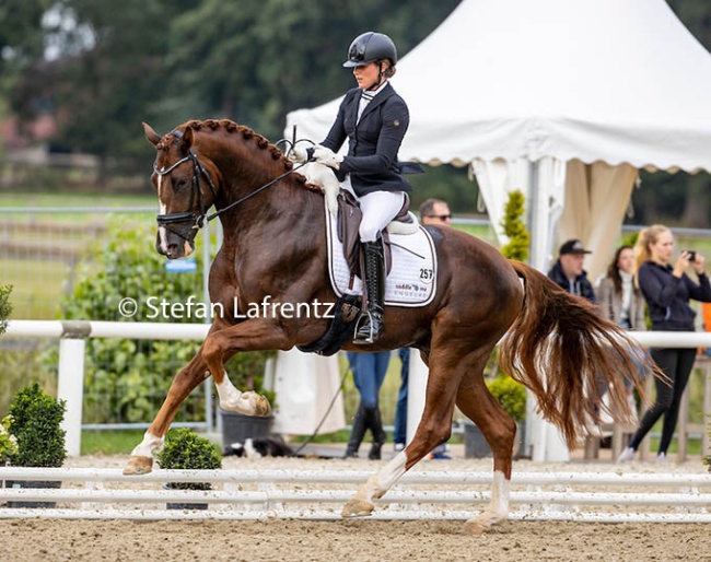 Anna Sophie Fiebelkorn and Ibiza Dream at the 2020 Bundeschampionate :: Photo © Stefan Lafrentz