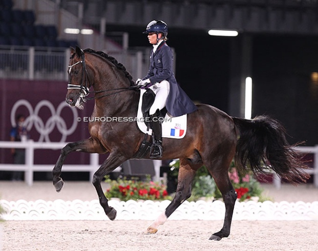 Morgan Barbançon and Sir Donnerhall II at the 2021 Olympic Games in Tokyo :: Photo © Astrid Appels