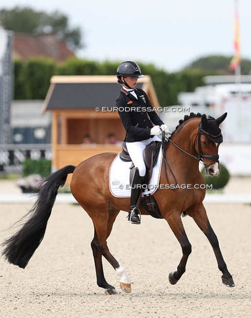 Madlin Tillmann and Chilly Morning at the 2024 European Pony Championships :: Photos © Astrid Appels