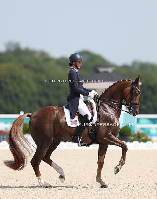 Adrienne Lyle and Helix at the 2024 Olympic Games :: Photo © Astrid Appels