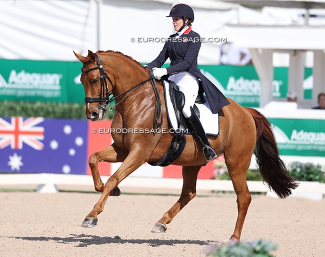 Brittany Fraser-Beaulieu and Jaccardo at the 2026 CDI-W Wellington :: Photo © Astrid Appels