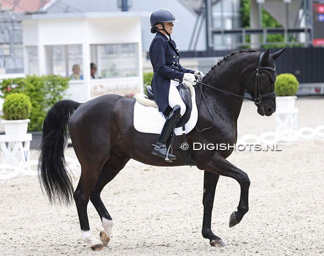 Constance Menard on Friedrich Schiller at the 2026 Aachen Dressage Days :: Photo © Digishots