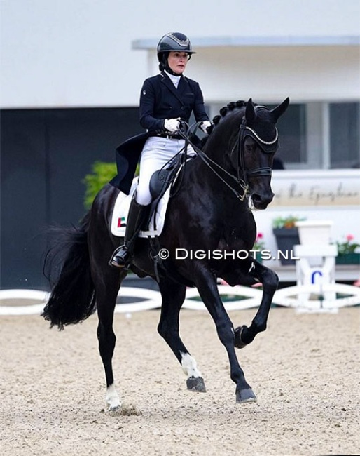 Bianca Schütz and Le Grand Ayden HB at the 2026 Aachen Dressage Days :: Photo © Digishots