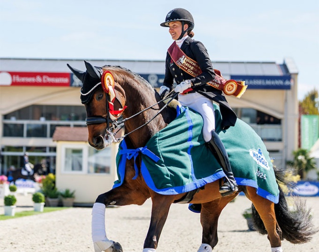 Dressage in spectacular surroundings at Hof Kasselmann Stadium: most recently, world number ones Cathrine Laudrup-Dufour and Mount St John Freestyle set a new personal best here :: Photo © Stefan Lafrentz 
