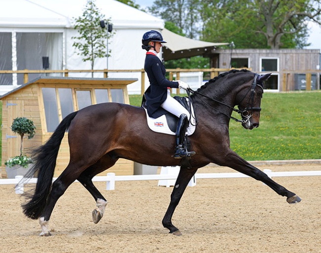 Mette Dahl and Daytona Platinum at the 2026 CDI Hickstead :: Photo © Spidge