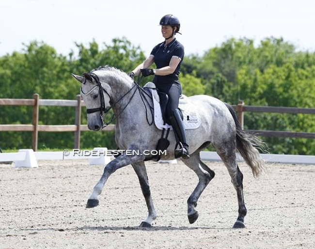 Susanne Barnow on Fleurissima's Fleur Royale II at the Danish WCYH selection trial in Randbol :: Photo © Ridehesten