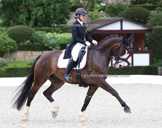 Katja Lembacher and Horizont at the 2023 European Junior Riders Championships :: Photo © Astrid Appels