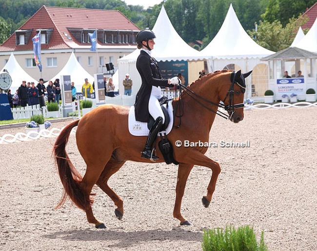 Semmieke Rothenberger and Farrington at the 2026 German Championships :: Photo © Barbara Schnell