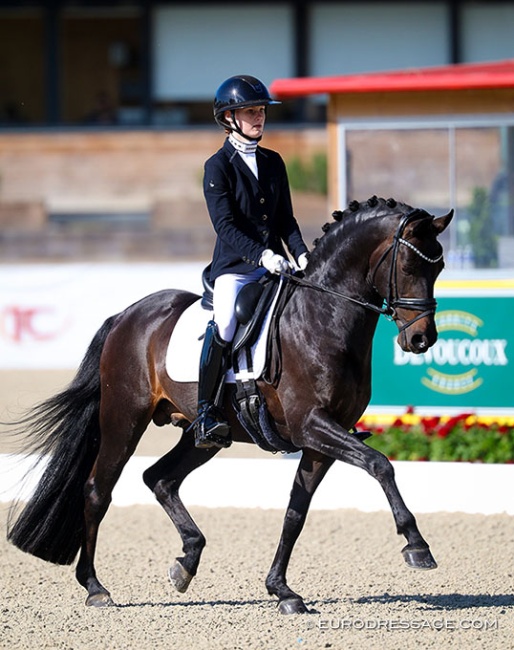 Margaux Nelis on Balotelli at the 2026 CDIO Fontainebleau :: Photo © Astrid Appels