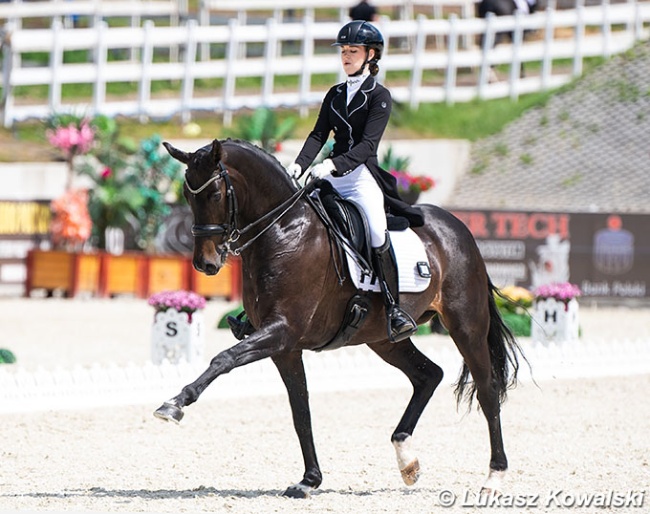 Mariya Kubakaeva and "Emmelie" at the 2026 CDI Gosciszow :: Photo © Lukasz Kowalski