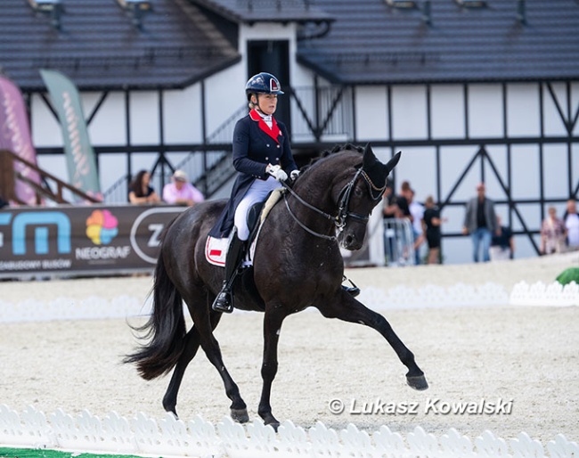 Sandra Sysojeva and Maxima Bella win the World Cup qualifier at the 2026 CDI-W Gosciszow :: Photo © Lukasz Kowalski