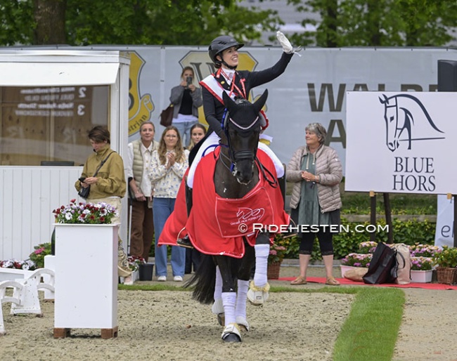 Carina Cassoe Kruth and Heiline's Danciera win the 2026 Danish Grand Prix Championships :: Photo © Ridehesten